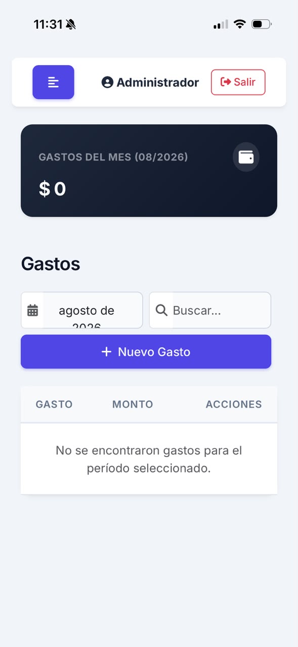 App Repartos Móvil - Control de Gastos Operativos